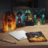 Happy Halloween Afro-American Multi-Design Greeting Cards (5-Pack)