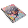 Pink and silver vibe Spiral Notebook - Ruled Line