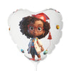Graduation Chibi alloon (Round and Heart-shaped), 11"