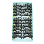 10 Pairs 3D Faux eyelashes synthetic Hair 