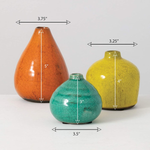 Sullivans Small Ceramic Vase Set, Various Sizes, Set of 3 (CM2219)