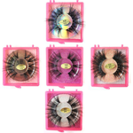 Wholesale 5D Real Mink Eyelashes, U-Hotmi Fluffy 25mm Lashes Reusable Cruelty Free False Eyelashes Pack(20 Pairs, 10 Styles)