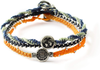 Wakami New World Charm Bracelet Set of 3 | Handmade Boho Jewelry | Friendship and Love Bracelets | Glass Beaded, Waterproof | Strands with button and sliding closure | Fair Trade
