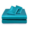 Satin Sheets Queen,  Bed Sheets Teal - Neshaí Fashion & More