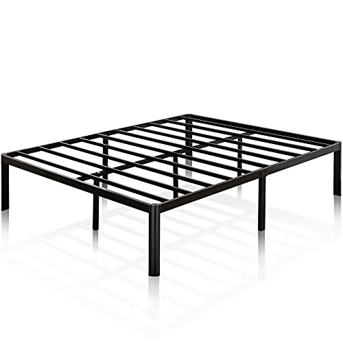 ZINUS Van 16 Inch Metal Platform Bed Frame / Steel Slat Support / No Box Spring Needed / Easy Assembly, Queen