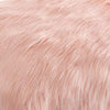 H&Y Fur Small Pink Ottoman Modern Square Vanity Desk Stool - Neshaí Fashion & More