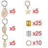 80 Pieces Hair Jewelry Rings Decorations - Neshaí Fashion & More