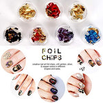 5 Box 11440pcs Nails Rhinestones and 36 Pots Foils Flakes, Teenitor Professional Nail Decoration with Gems for Nails Stud Foil for Nails Art - Neshaí Fashion & More