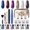 Dip Powder Nail Starter Kit 6 Colors 16pcs - Neshaí Fashion & More