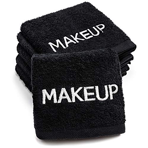 Kaufman – 100% Cotton Makeup Remover Face Washcloth 6-PK 13in x 13in Reusable Facial Cleansing Ultra Soft and Absorbent Makeup Washcloths