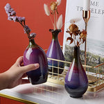 LH Ceramic Flower Vase Set of 3, Fuchsia, - Neshaí Fashion & More