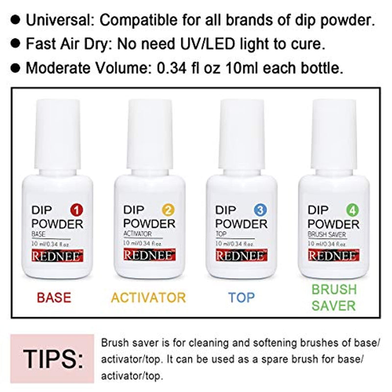 Dip Powder Nail Starter Kit 6 Colors 16pcs - Neshaí Fashion & More