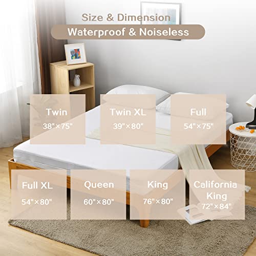 Bedecor Zippered Mattress Encasement Protector Breathable Smooth，Deep up to 9",Applicable to Home Hotel RV Hospital - Twin XL