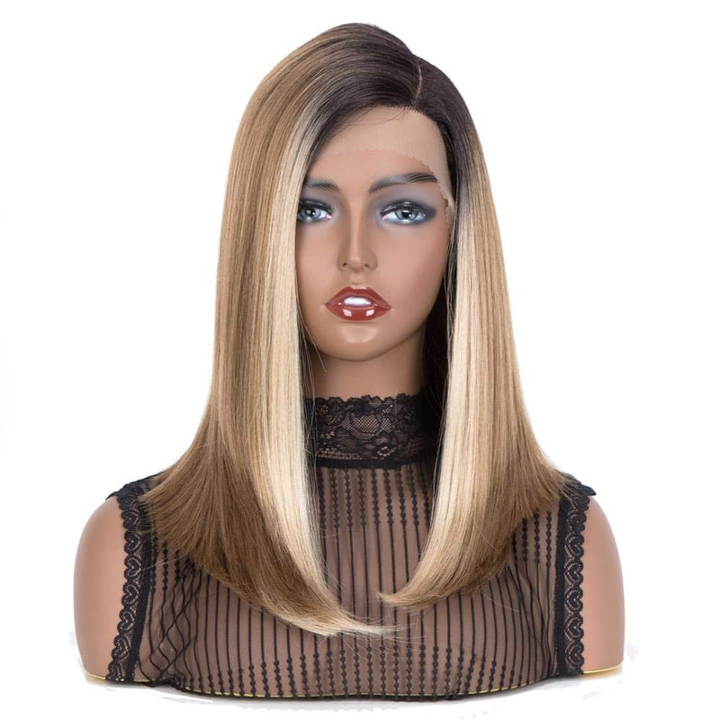 QVR Straight Blunt Bob Lace Front Wigs - Neshaí Fashion & More