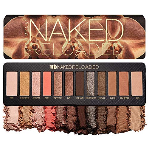 Urban Decay Naked Reloaded Eyeshadow Palette, 12 Universally Flattering Neutral Shades - Ultra-Blendable, Rich Colors with Velvety Texture - Set Includes Mirror - Neshaí Fashion & More