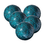 Whole Housewares Decorative Balls Set of 5 Glass Mosaic Sphere Dia 3" (Turquoise) - Neshaí Fashion & More