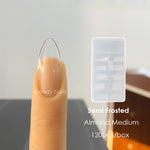 Gel Nail Extensions Soft Gel Press On Nail Tips Short Stiletto Full Cover Fake Nails Faux Ongles