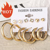 Trendy  Metal Earrings Set