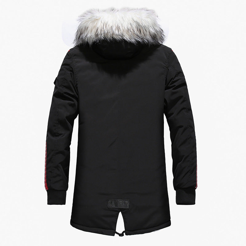 FGKKS Men Parka Cotton Thick  Fleece Jackets Coat - Neshaí Fashion & More