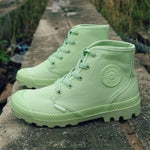 thick high-top women's boots trend Comfortable Soft Outdoor women Booties - Neshaí Fashion & More