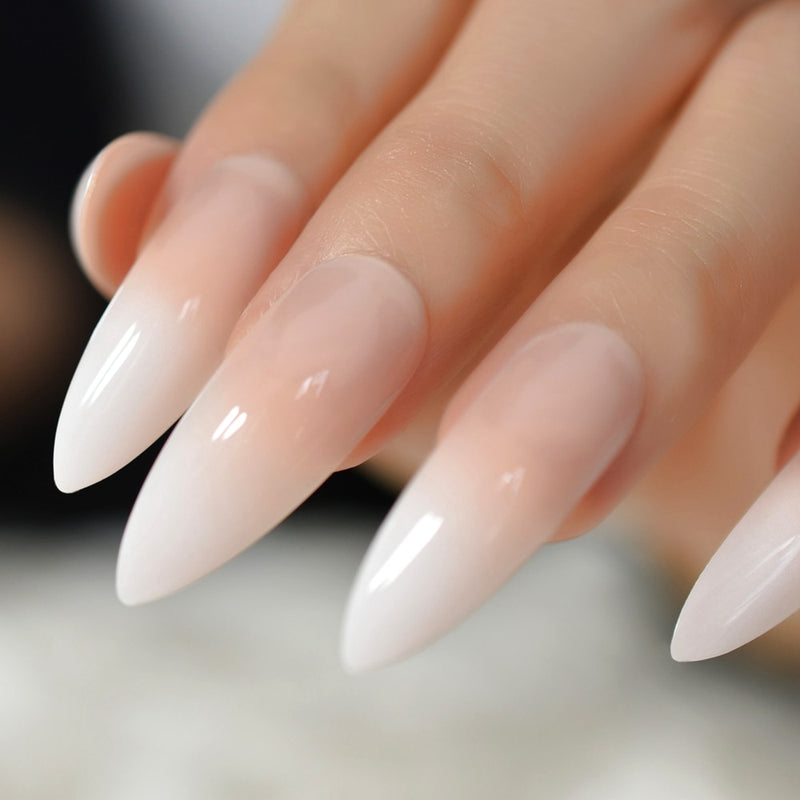 Ombre Extra Long French Nail Extreme Stiletto Sharp Gradient Wholesale Manicure Tips - Neshaí Fashion & More