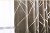 Silver Jacquard Chenille Blackout Curtains - Neshaí Fashion & More
