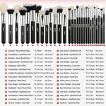 Complete Professional Makeup Brushes set Foundation Powder Concealer Contour  Eyes Blending brush - Neshaí Fashion & More