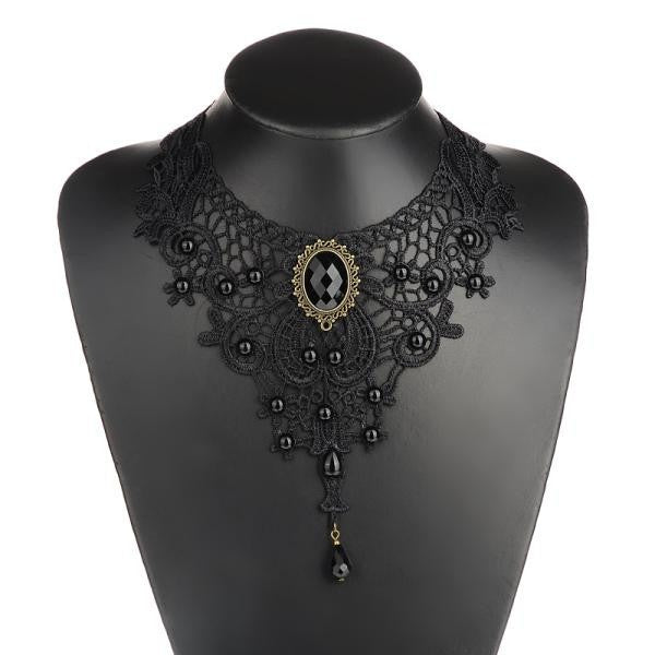 Vintage Lace Necklace Collar Gothic Choker Necklace - Neshaí Fashion & More