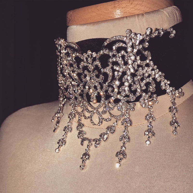 Black Velvet Choker Necklace - Neshaí Fashion & More