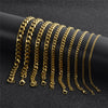 gold stainless steel necklace - Neshaí Fashion & More