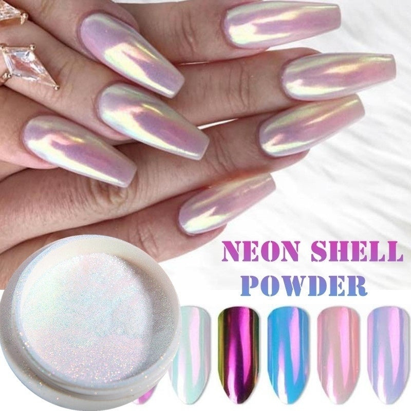 Mermaid Shimmer Dust nail pig - Neshaí Fashion & More