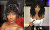 Deep Curly Lace Front Human Hair Wigs Brazilian Remy Hair 13x4 Front Lace Wig With Bangs - Neshaí Fashion & More