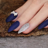 Matte Glitter bowknot Press On nails - Neshaí Fashion & More