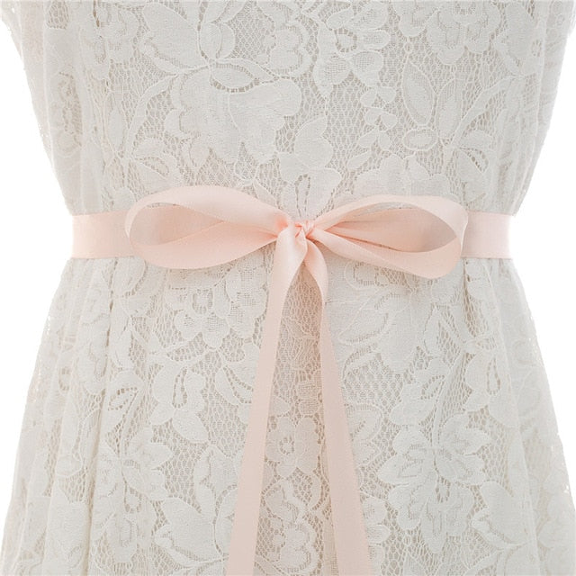 Rhinestones satin Bridal Sash For wedding dress accessories J130 - Neshaí Fashion & More