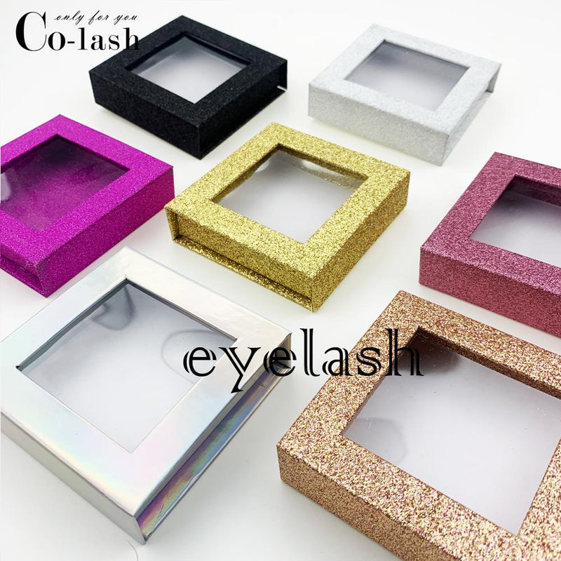 Packaging Box Custom your Logo Fake 3d Mink eyelashes Boxes Faux Cils lash strip Case Empty - Neshaí Fashion & More