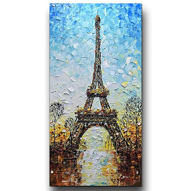 Large 3D canvas painting in the living room bedroom restaurant interior decoration picture wall art hand painted oil painting - Neshaí Fashion & More