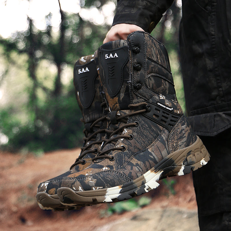 Camouflage High-top Desert Men's Boots - Neshaí Fashion & More