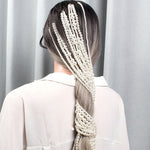 Pearl Long Tassel/Chain Hair Jewelry - Neshaí Fashion & More