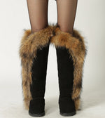 Over the Knee Long Winter Boots with fur - Neshaí Fashion & More