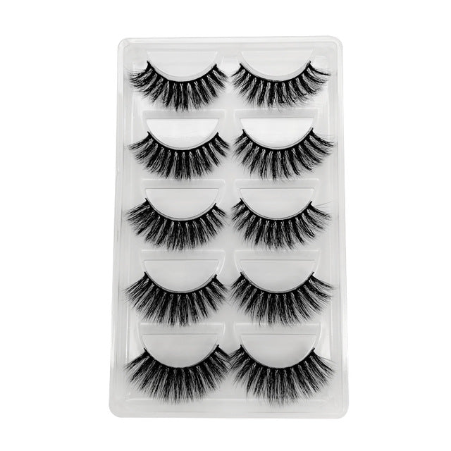 1box false lashes 5 pairs 3D cruelty free G9 - Neshaí Fashion & More
