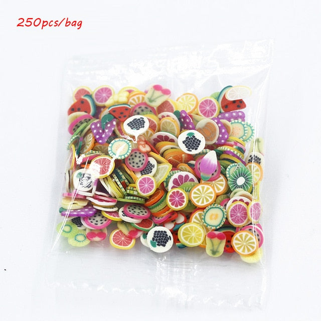 3D Polymer Clay fruit nails art  decorations - Neshaí Fashion & More