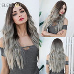 Element Center Part Synthetic Dark Root ombre wig - Neshaí Fashion & More