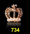 10pcs/Lot 3D Nail Art Jewelry Silver & Gold Crown Shape Nail Jewelry Shining Crystal Rhinestones Nail Jewelry Accessories ML723# - Neshaí Fashion & More