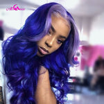 Berry and Blonde Highlights Human Hair Wig - Neshaí Fashion & More