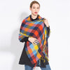 Plaid   Cashmere shawls wrap - Neshaí Fashion & More