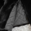 Faux Rabbit Fur Lapel OverCoat - Neshaí Fashion & More