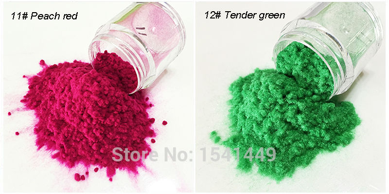 24 Colors 3D Candy Velvet Nail Fuzz Powder velour - Neshaí Fashion & More