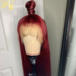 Preplucked Remy  Red 180% 13x6 Lace Frontal Wigs - Neshaí Fashion & More