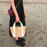 Boho Straw Bags Handmade Woven Tote - Neshaí Fashion & More