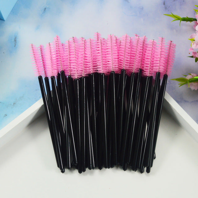 QSTY 50Pcs Eyelash Brushes Makeup Brushes Disposable - Neshaí Fashion & More